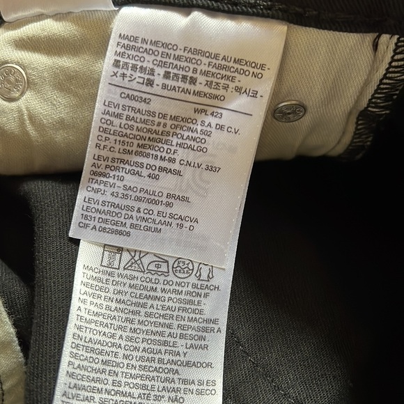 LEVI’S 510 BLACK DENIM JEANS‎ SIZE W33 L32 - Picture 10 of 17